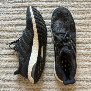 Adidas Mens Ultra Boost 3.0 Running Shoes Black Size 10 1/2